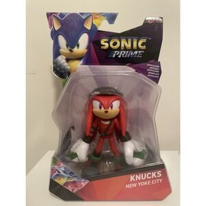 NETFLIX SONIC PRIME KNUCKS NEW YOKE CITY 5" FIGURE BRAND NEW Sonic Movie